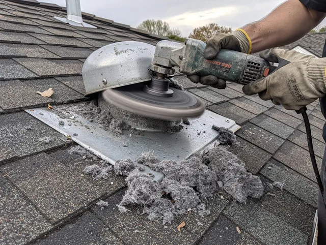 Expert roof dryer vent cleaning by Belmont Dryer Vent Cleaning in Belmont