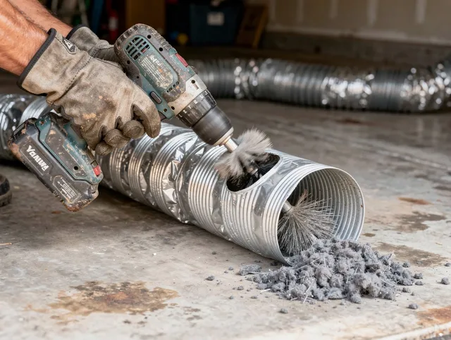 Professional duct cleaning by Belmont Dryer Vent Cleaning in Belmont