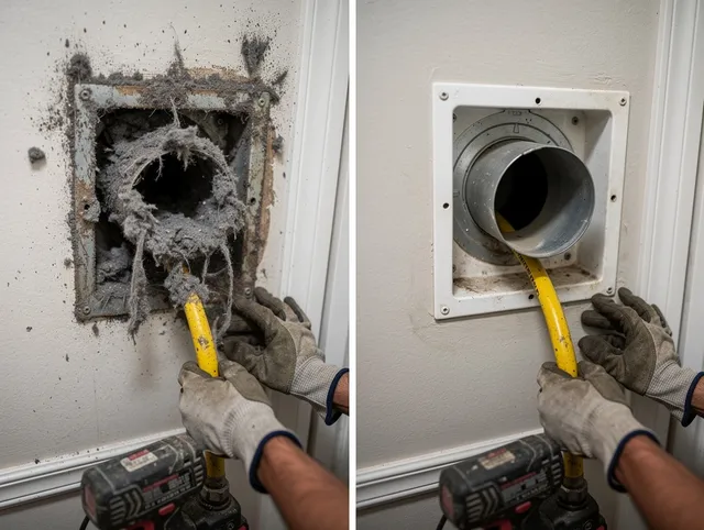 Expert gas dryer vent cleaning by Belmont Dryer Vent Cleaning in Belmont