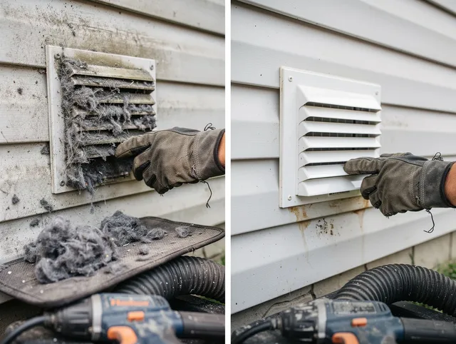 Residential dryer vent cleaning by Belmont Dryer Vent Cleaning in Belmont